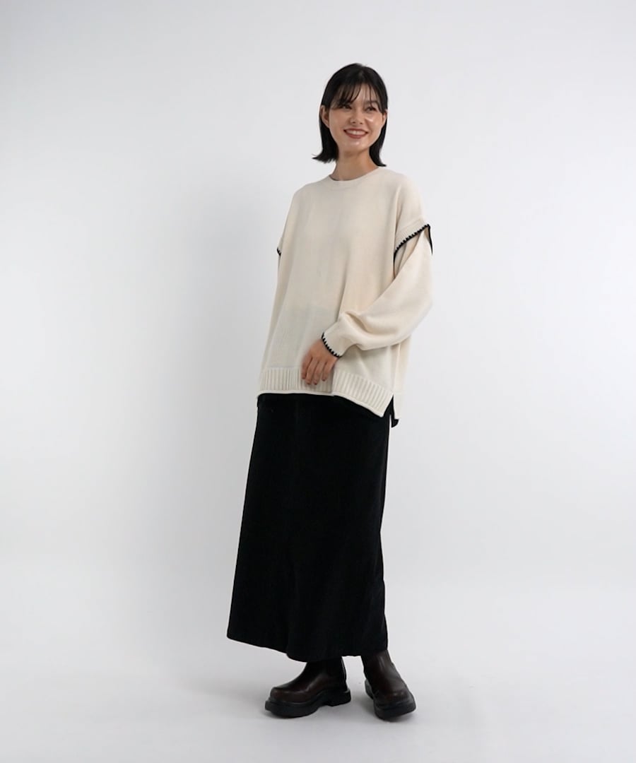 その他 0608 ブランケットステッチラクリルプルオーバー | [公式]ニコアンド（niko