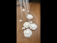 Snow Meadows | Flower Wedding Veil