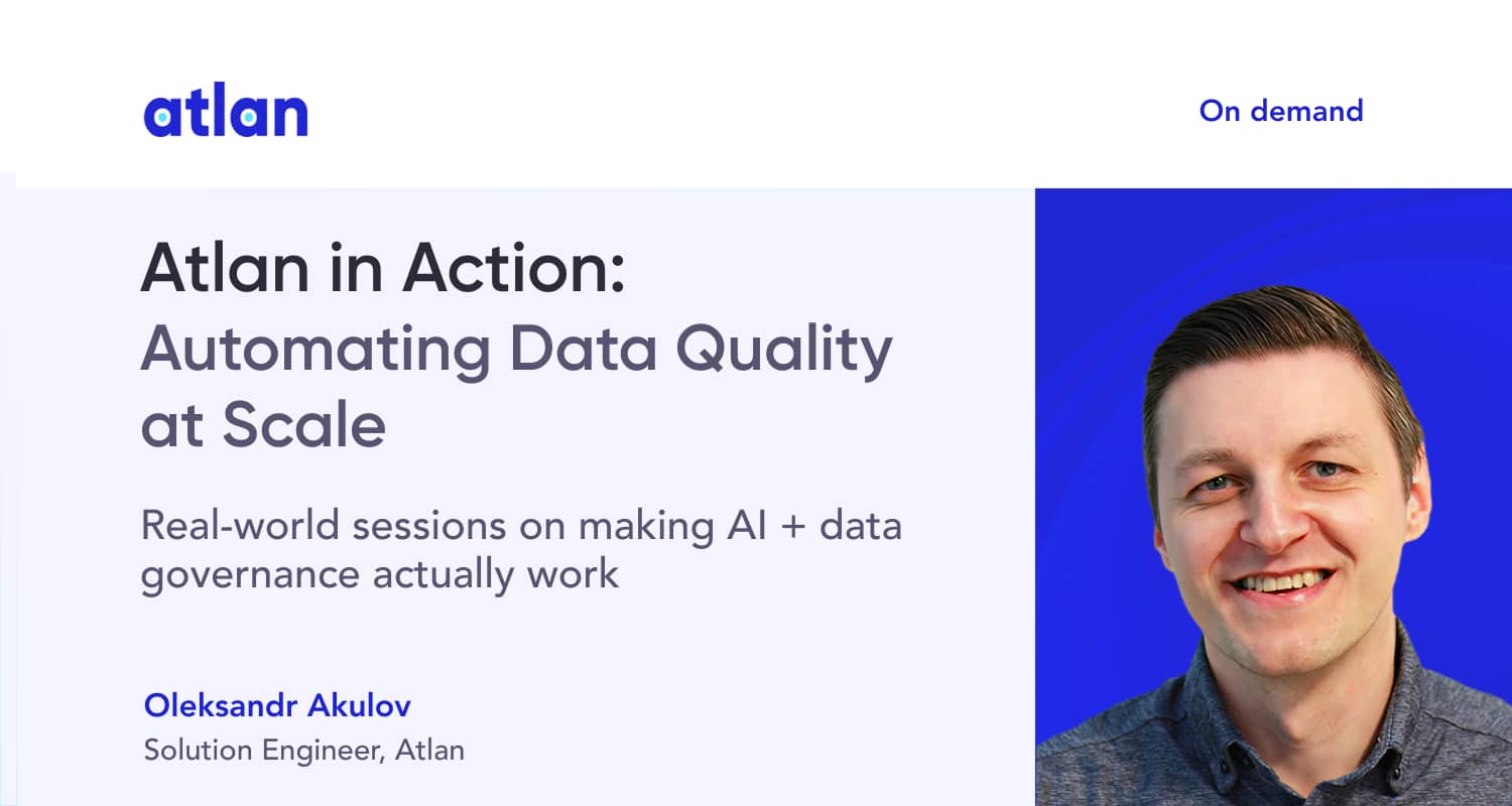 Automating Data Quality