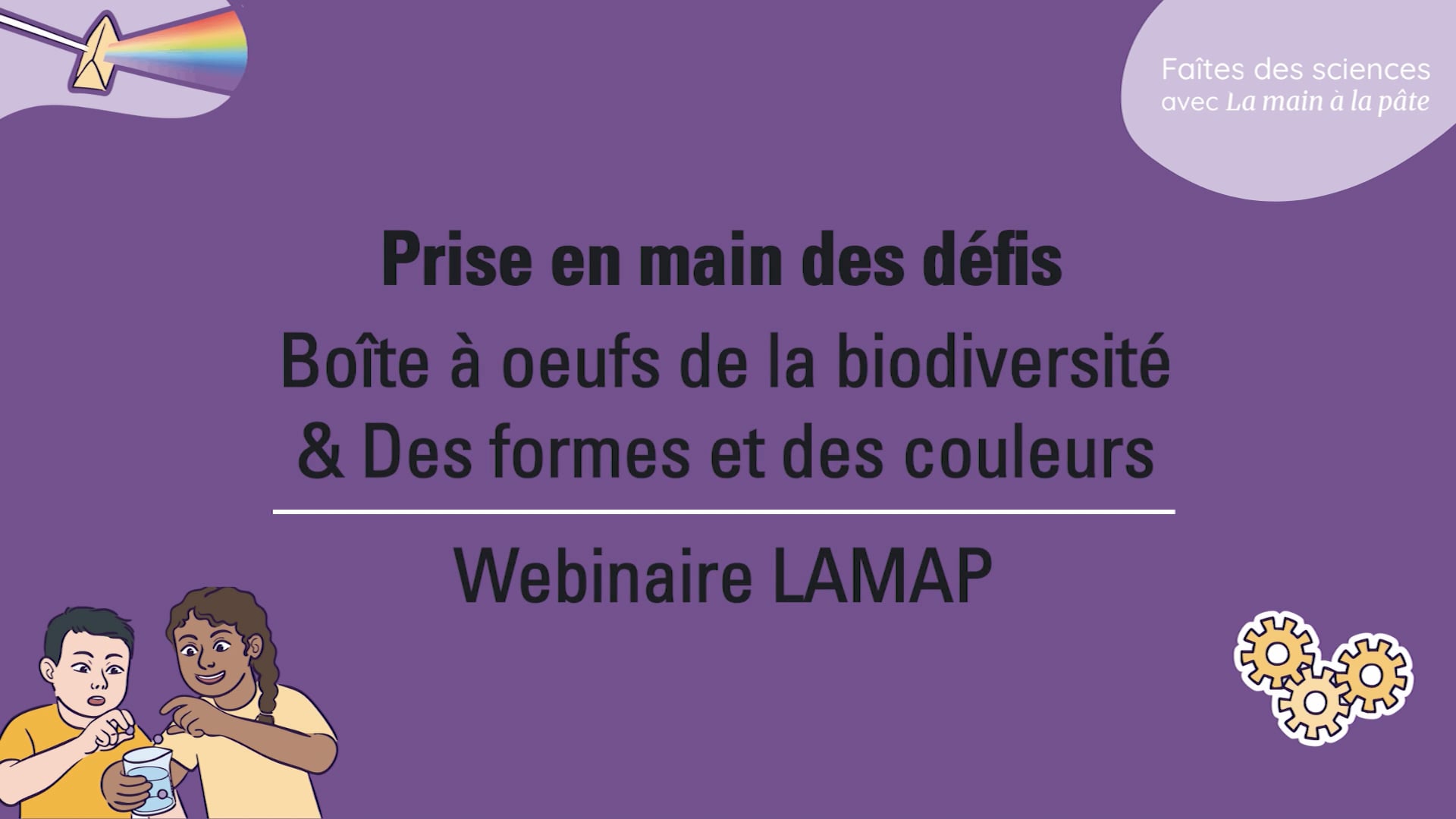 Boite à œufs de la biodiversité & Des formes et des couleurs