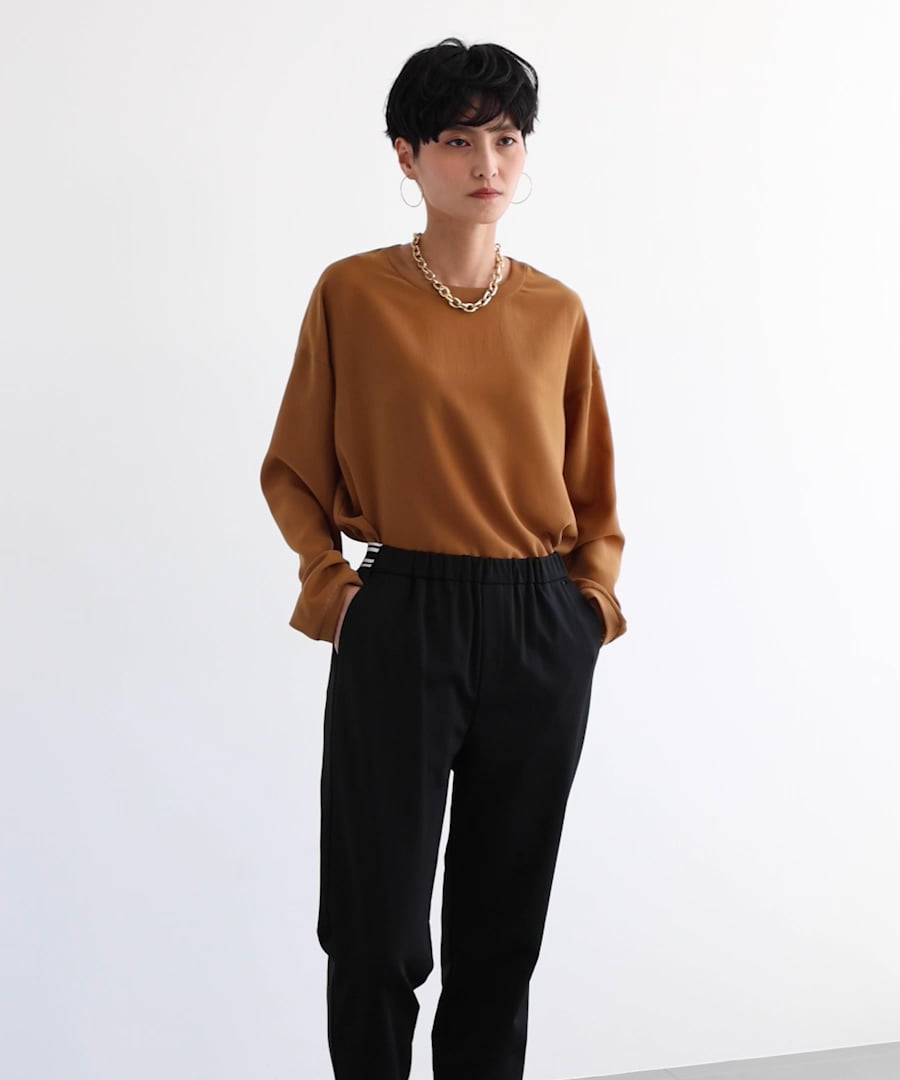 ハイテンションウエストラインパンツ/ ハンドウォッシャブル【WEB限定