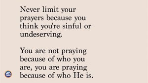 Never Limit Your Prayer