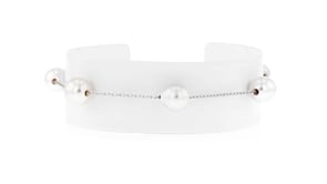 6-8mm Cultured Semi-Baroque Pearl Jewelry Set: Necklace, Bracelet and Drop Earrings in Sterling Silver