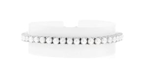 4mm Cultured Pearl Tennis Bracelet in Sterling Silver