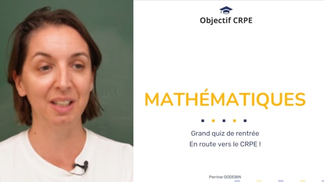 Grand quiz de maths : en route vers le CRPE !