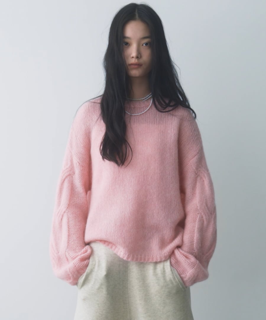 モヘアケーブルニットプルオーバー | [公式]アパートバイ （A part by