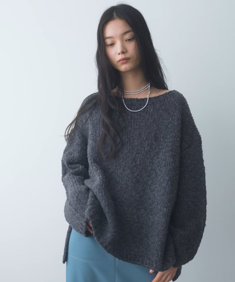 スラブニットプルオーバー | [公式]アパートバイ （A part by）通販