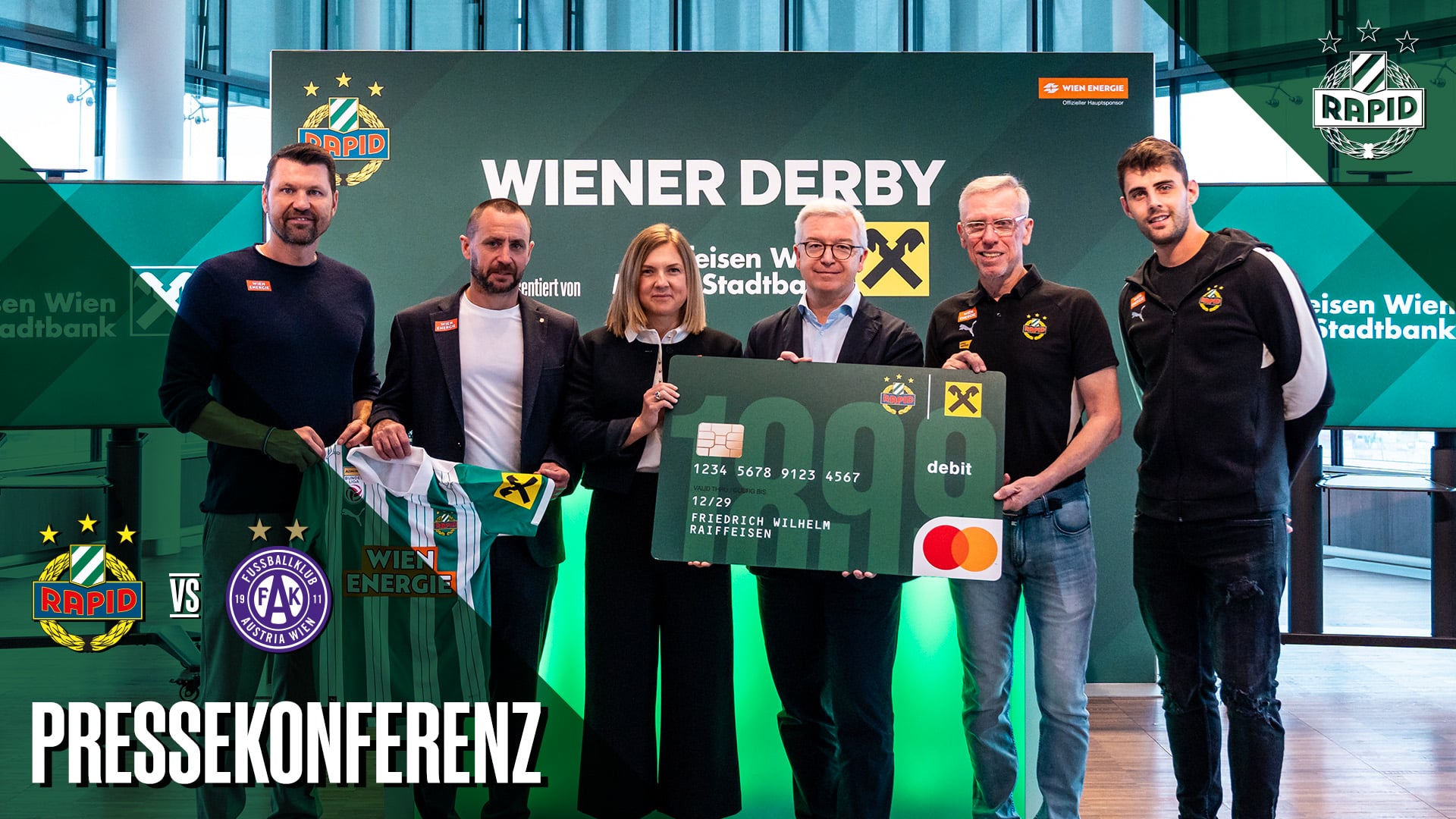 Pressekonferenz vor dem 347. Wiener Derby