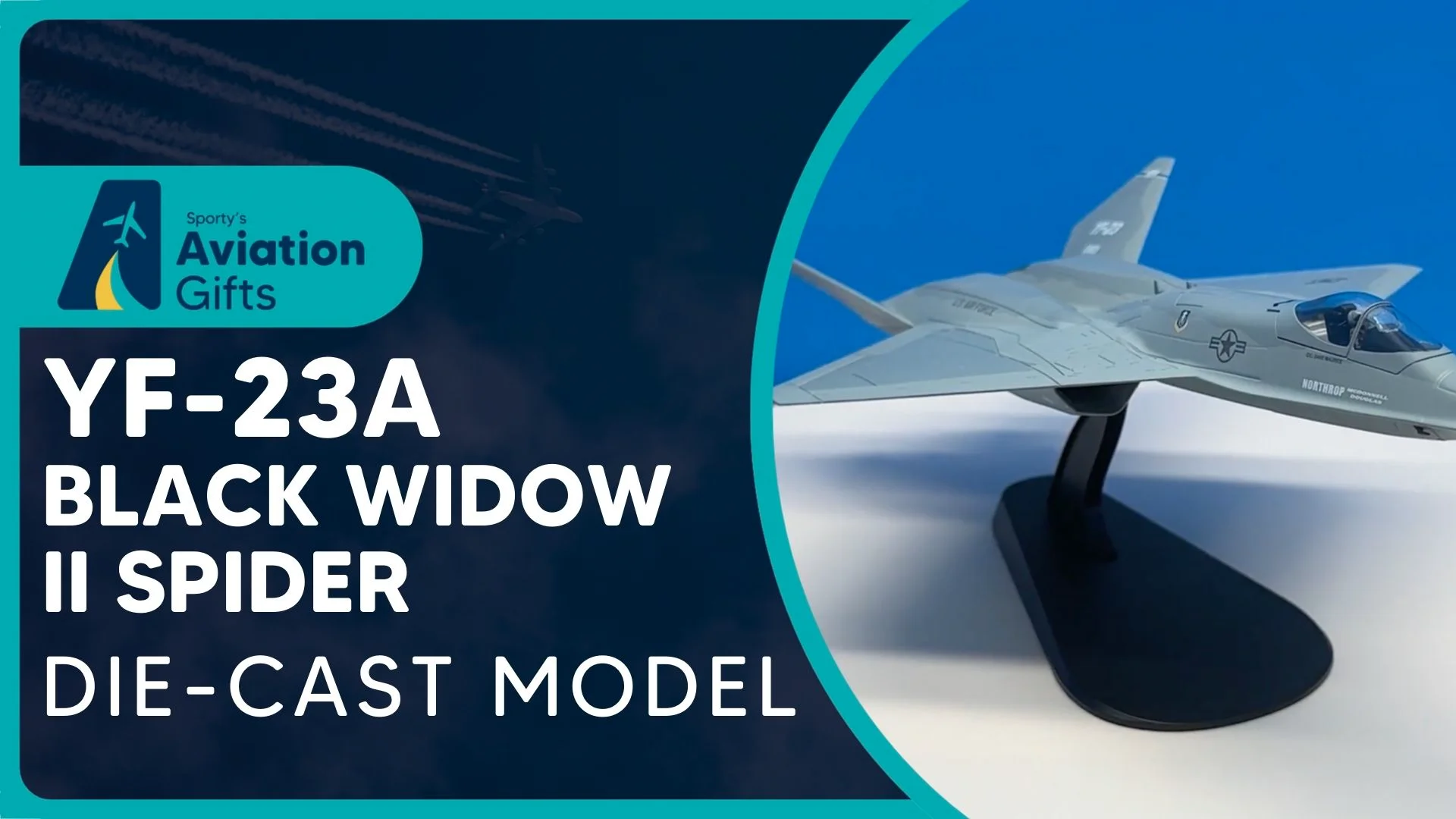 YF-23A Black Widow II Spider Die-Cast Model