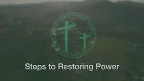 EPUD - Steps to Restoring Power