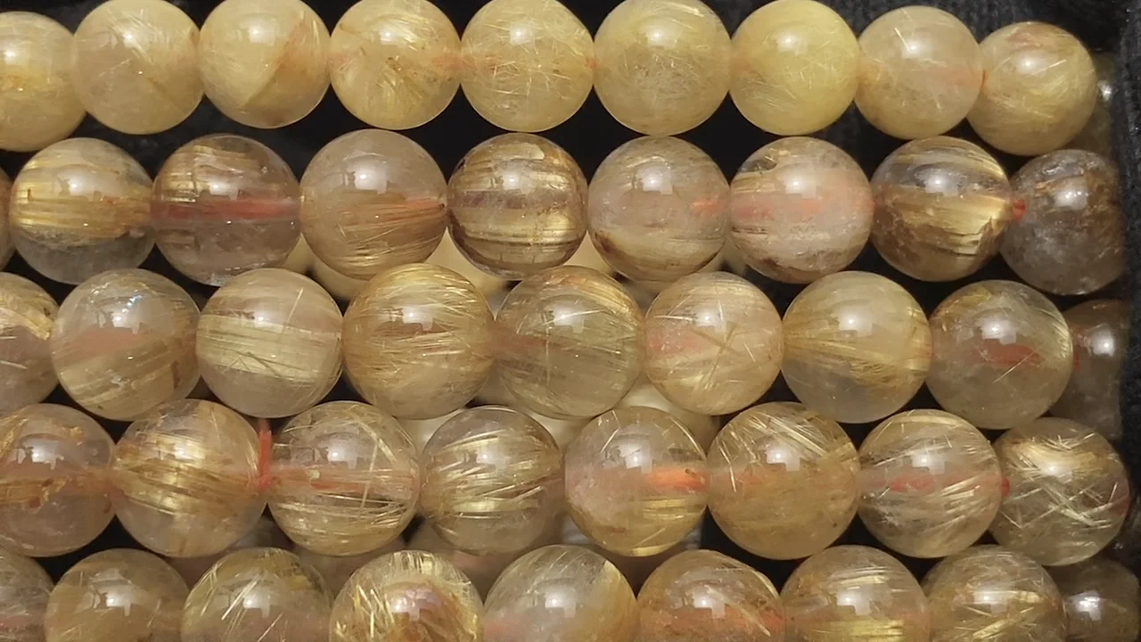 ルチルクォーツ 【和名・針水晶｜産地・ブラジル】 ラウンド7mm