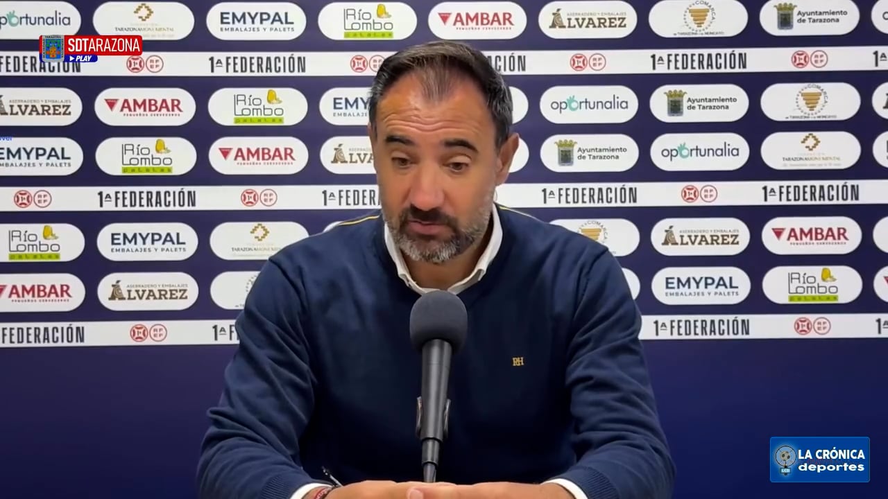 LA PREVIA / Sevilla Atlético - SD Tarazona / JUANMA BARRERO (Entrenador Tarazona) J5 - 1ª RFEF G2 / Fuente: SD Tarazona