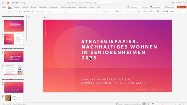 4.7 Folien optimieren und Bilder einfügen