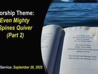 Worship for September 28, 2025