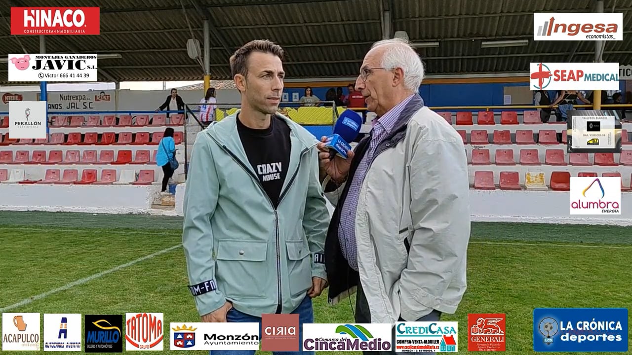 JOSÉ CARLOS GALLEGO (Entrenador Almudevar) AD Almudevar 1-0 At.Monzón Alumbra / J 4 / 3ª RFEF