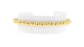 Italian 5mm 14kt Yellow Gold Bead Bracelet