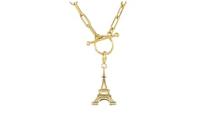 18kt Gold Over Sterling Eiffel Tower Charm