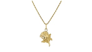 Italian 14kt Yellow Gold Rose Charm