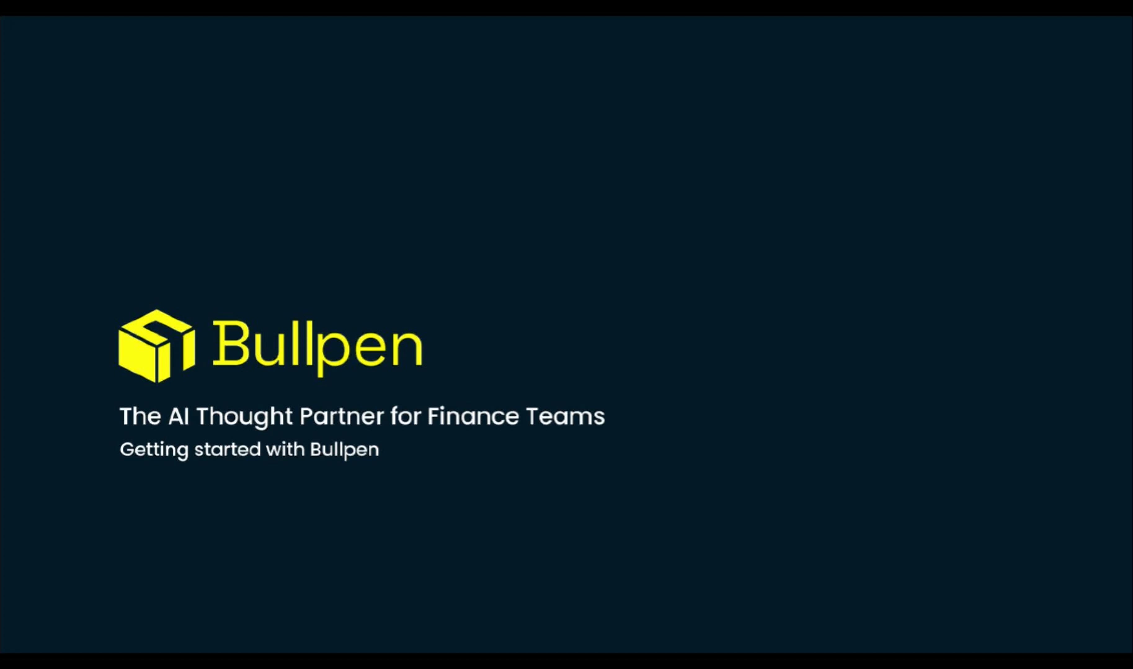 Getting Started with Bullpen