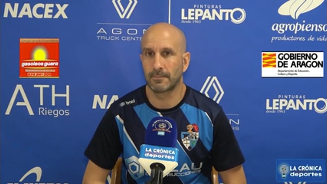 JOAQUÍN PONSA (Entrenador Binéfar) CD Binéfar 1-0 CD Zuera / Jor. 4 / Tercera Rfef