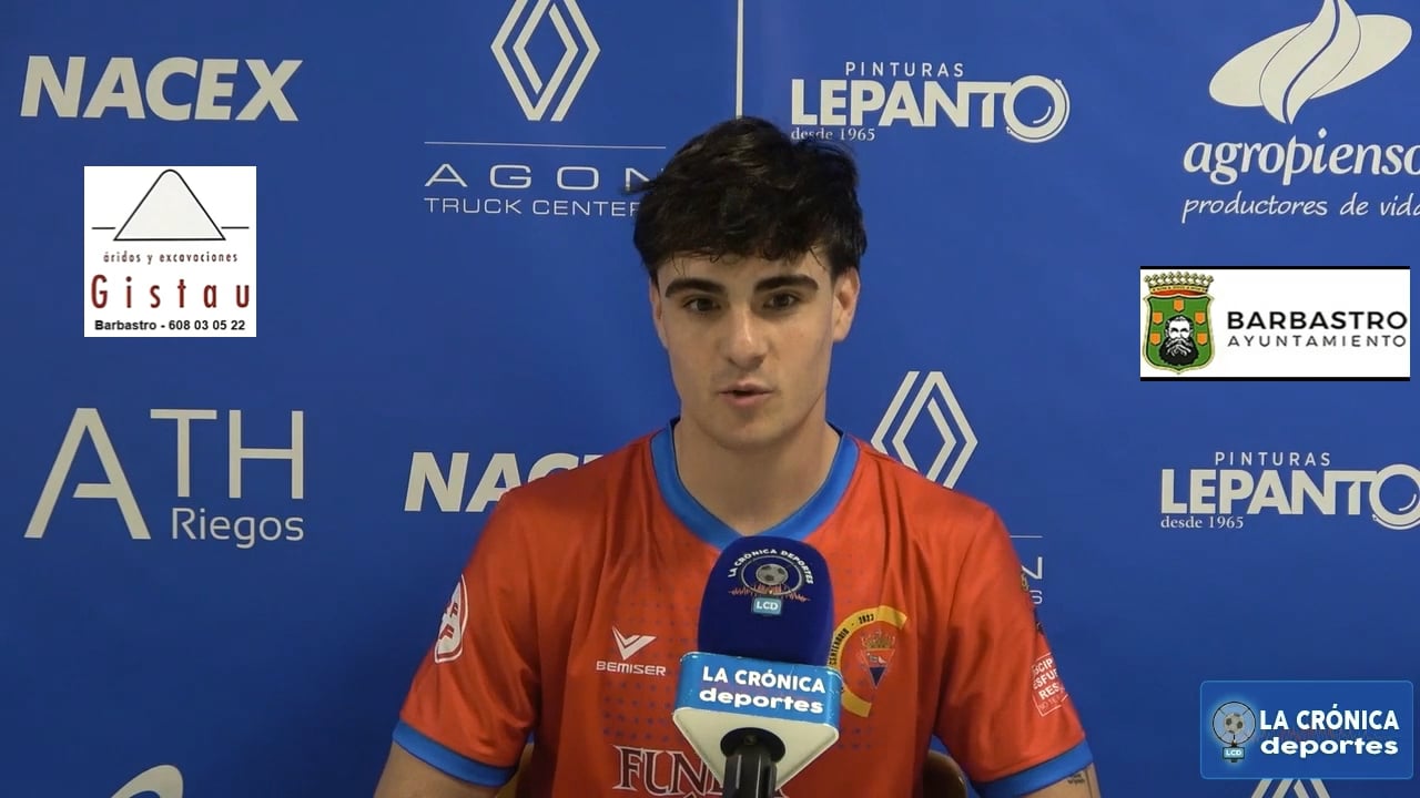 PABLO PUENTE ( Jugador Zuera) CD Binéfar 1-0 CD Zuera / Jor. 4 / Tercera Rfef