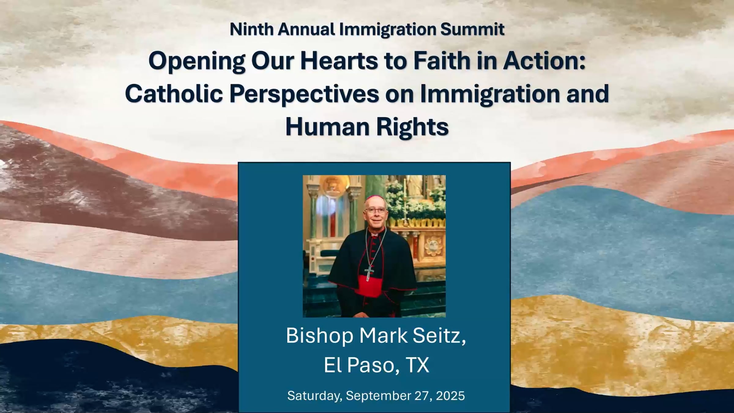 Bishop Seitz: Opening our Hearts to Faith in Action | Videos & Movies ...