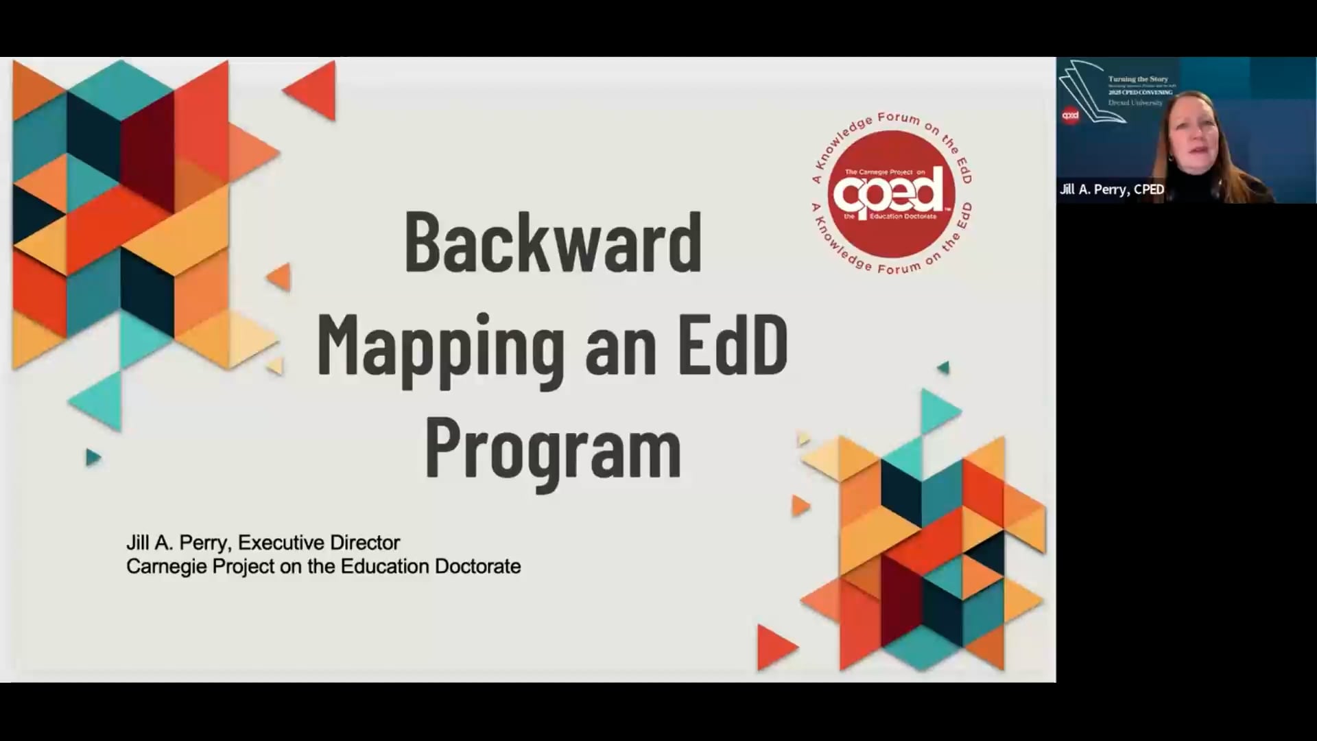 Backward Mapping an EdD Program
