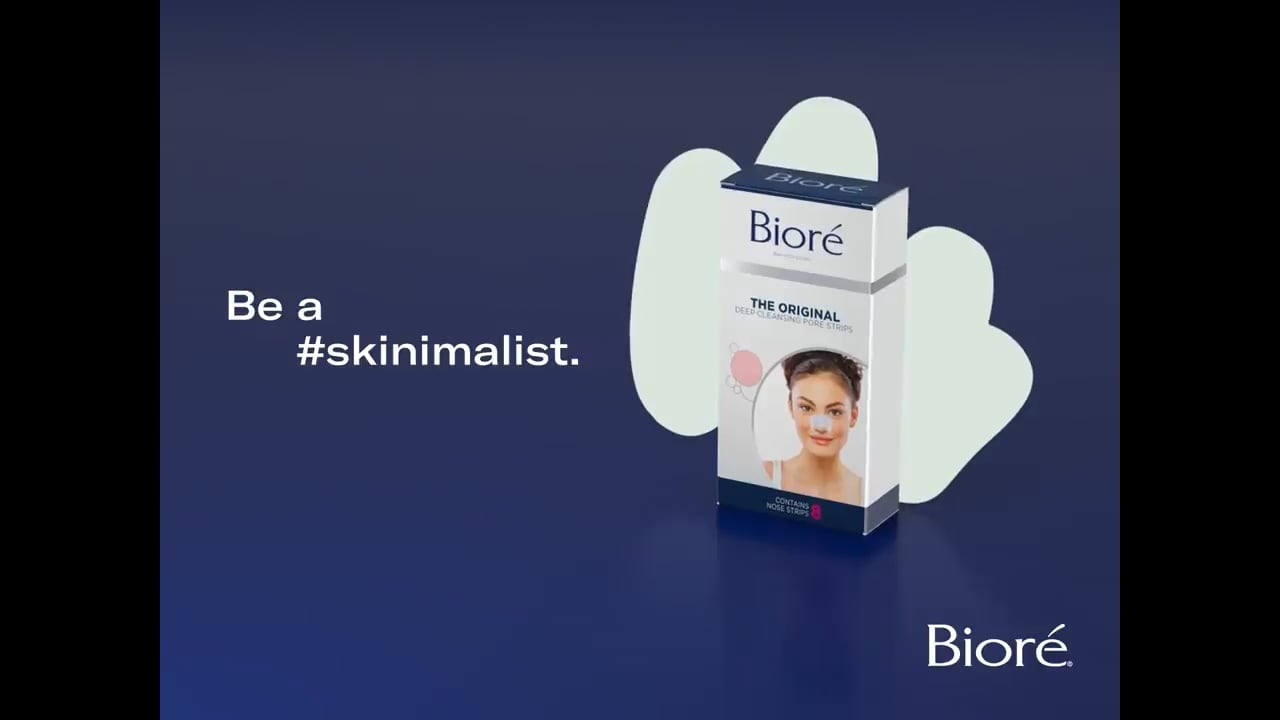 Be a #Skinimalist with Bioré pore strips.