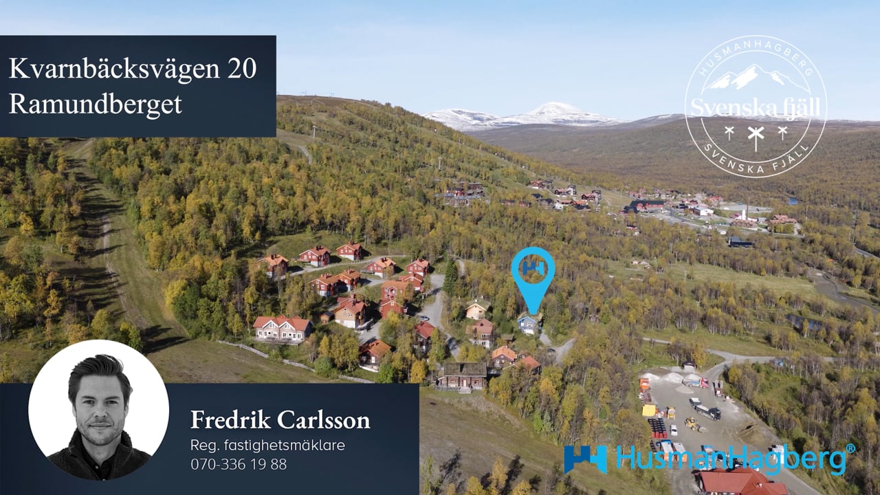 7 rum Fritidshus på Kvarnbäcksvägen 20 Ramundberget Härjedalens kommun - video