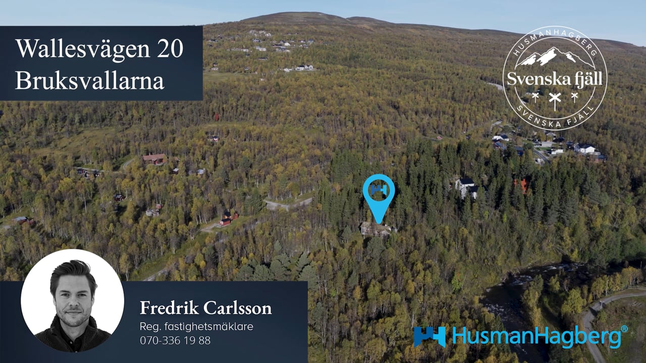 5 rum Villa på Del av Wallesvägen 20 Bruksvallarna Härjedalens kommun - video