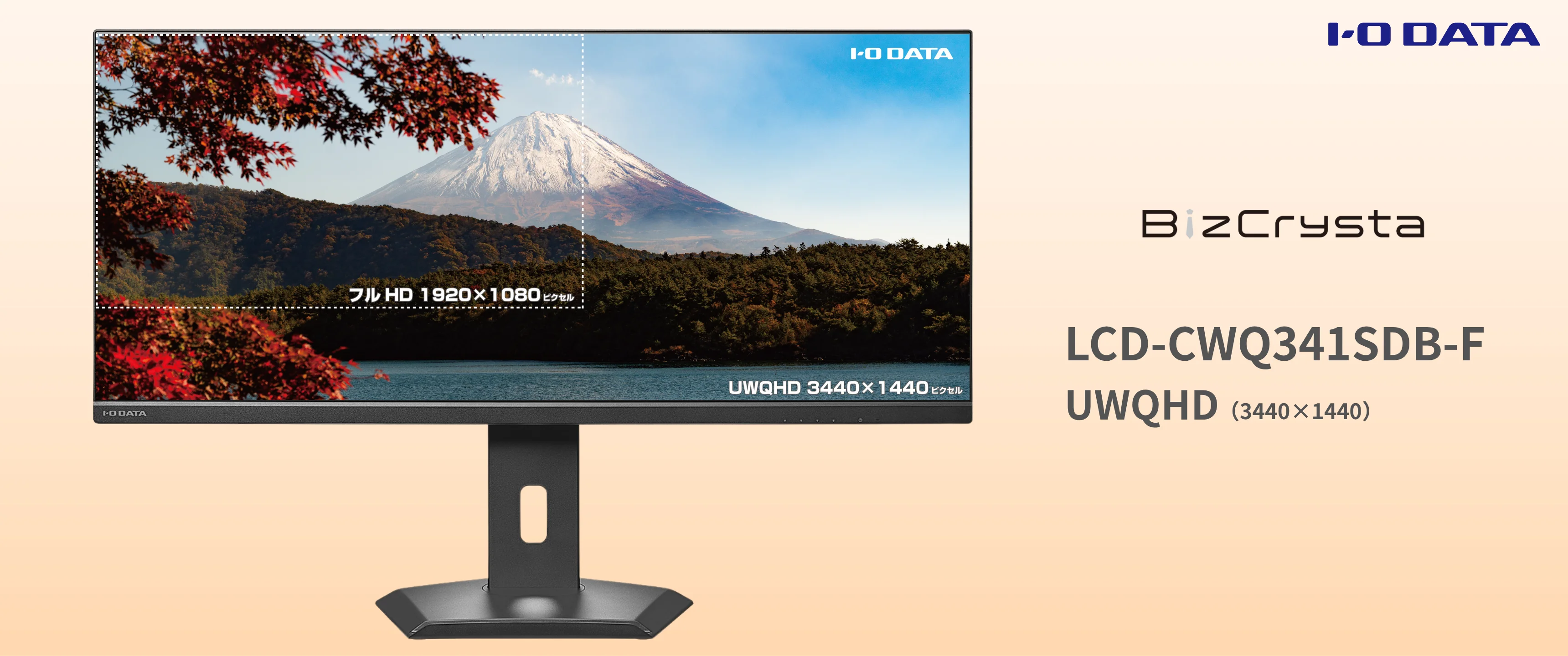 LCD-CWQ341SDB-F 特長 ［IODATA］（ファイル：3440x1440/60fps/h264