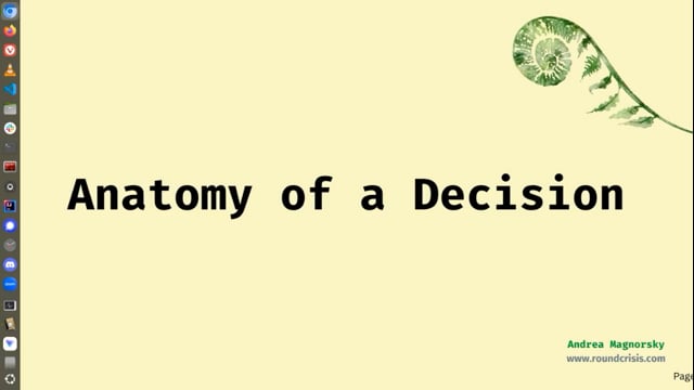 Thumbnail for The making of a decision