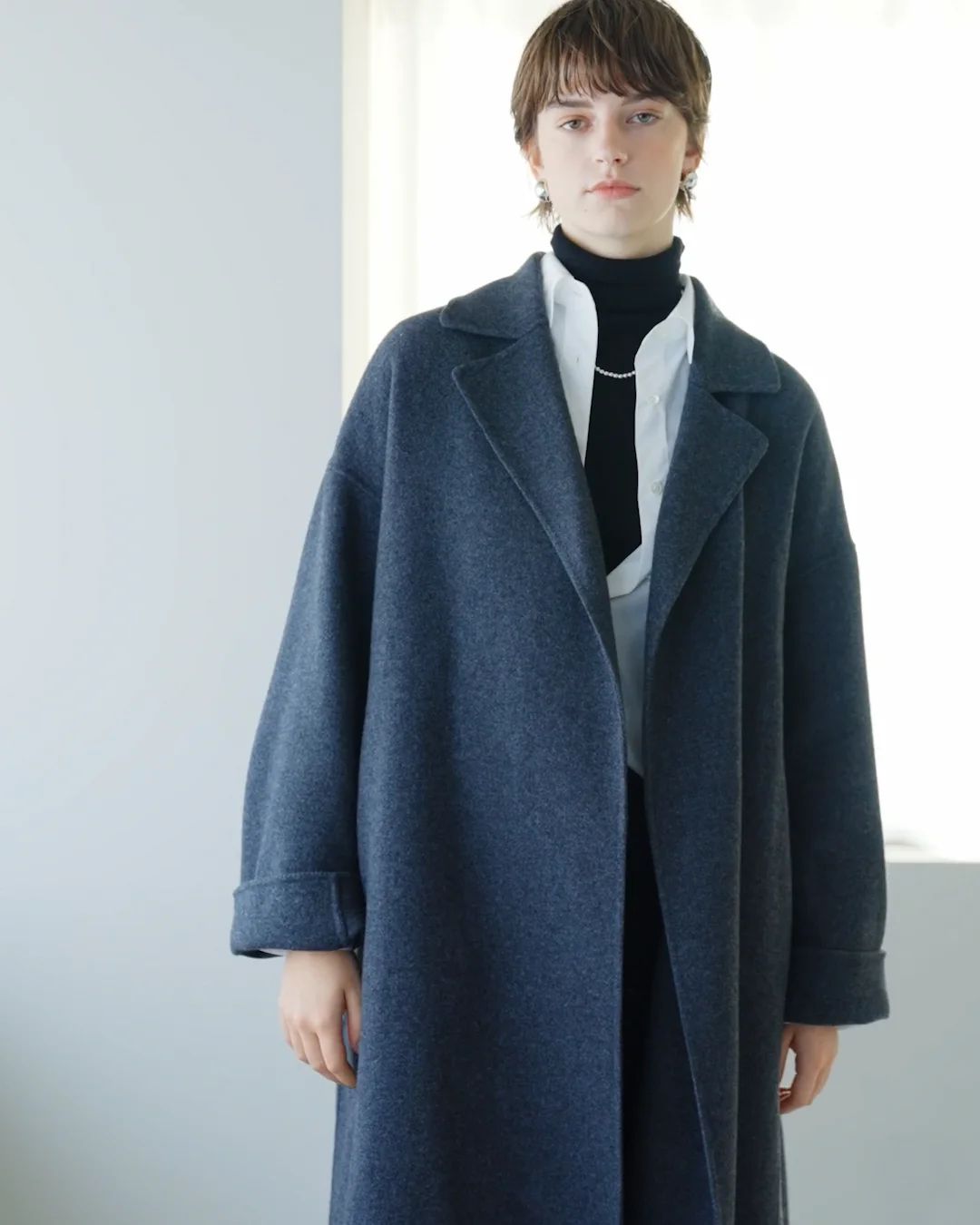 ジャケット・アウター N.O.R.C WOOL MELTON MIDDLE REVER COAT N.O.R.C REVER COAT LINEUP | CROSS PLUS