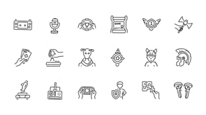 Animated Gaming Icons Collection, an Outline Icon by Prosymbols (Thumbnail 3 of 3)