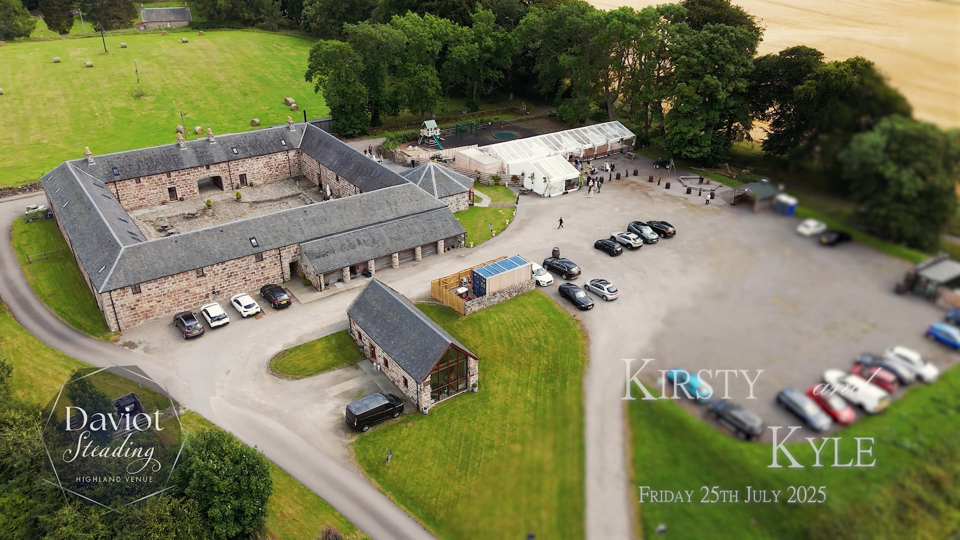 Kirsty & Kyle Wedding  Highlights 25 07 25 - Daviot Steading