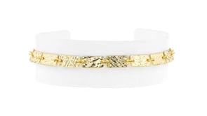 Italian 18kt Gold Over Sterling Rectangular-Link Bracelet