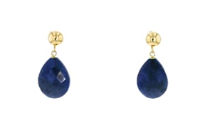 18.00 ct. t.w. Sapphire Teardrop Earrings in 14kt Yellow Gold