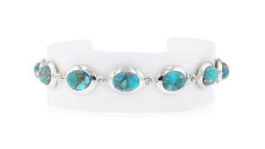 Turquoise Bracelet in Sterling Silver