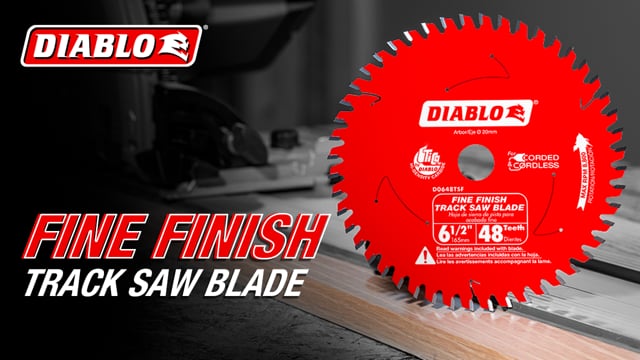 Lame circulaire Diablo pour finition de 6-1/2" à 40 dents, tige 5/8