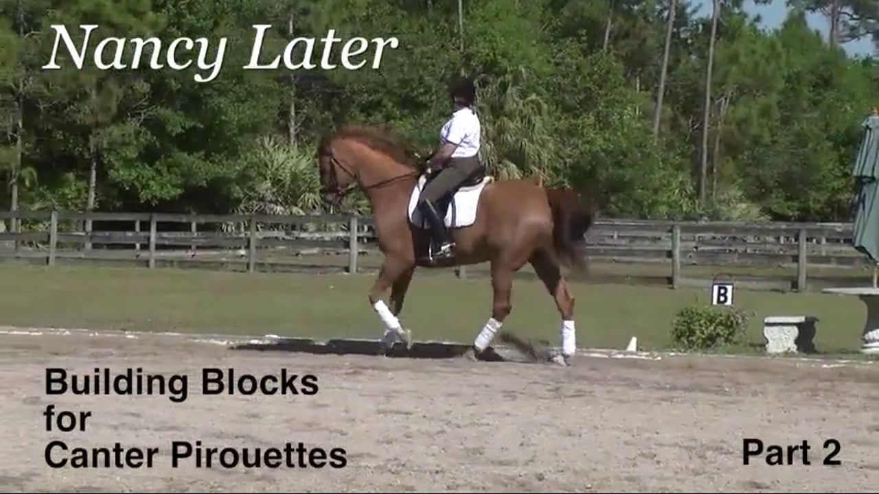 Building Blocks for Canter Pirouettes | Nancy Later | PART 02