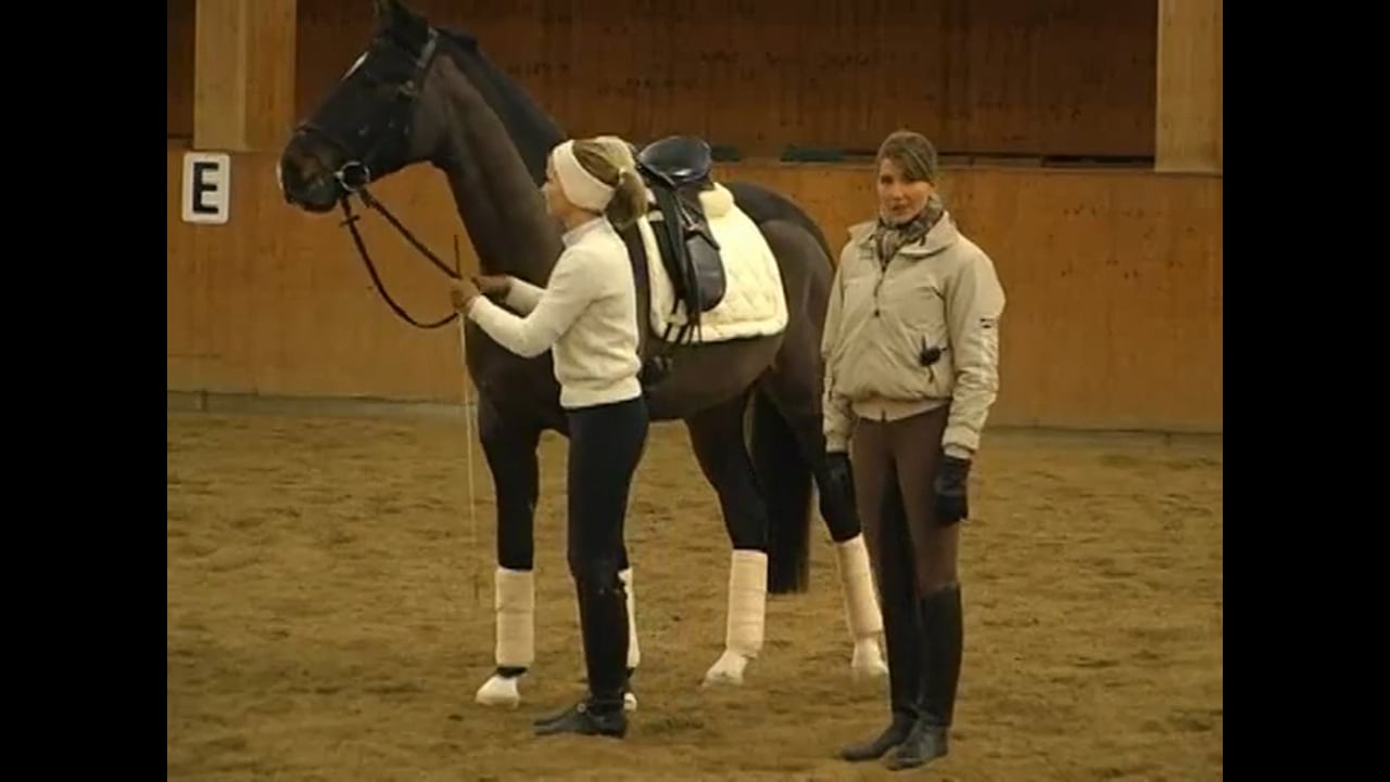 Caroline Kottas-Heldenberg works on basics, developing the young horse and impro