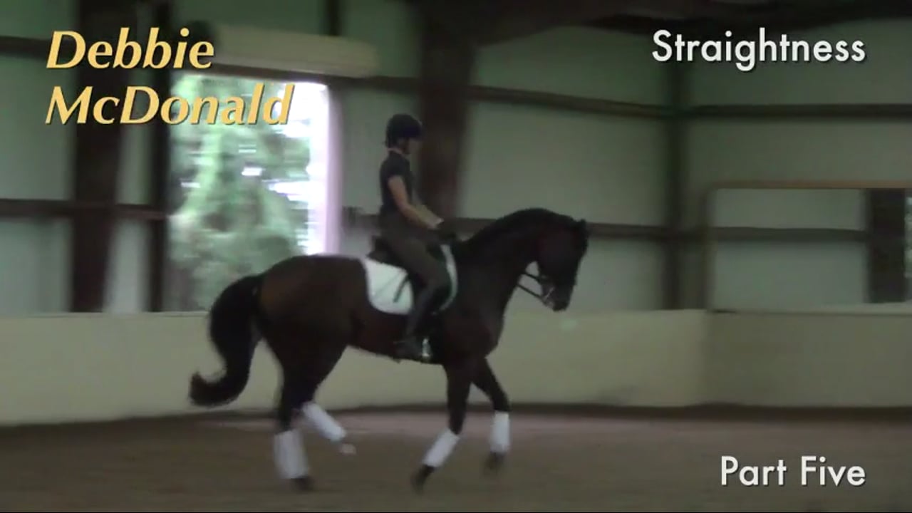 Straightness - Canter Pirouettes and Half Pass | Debbie McDonald | PART 05
