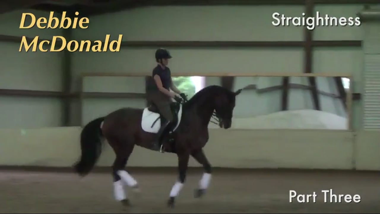 Straightness - Canter Pirouettes and Half Pass | Debbie McDonald | PART 03