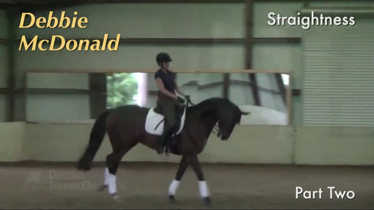 Straightness - Canter Pirouettes and Half Pass | Debbie McDonald | PART 02