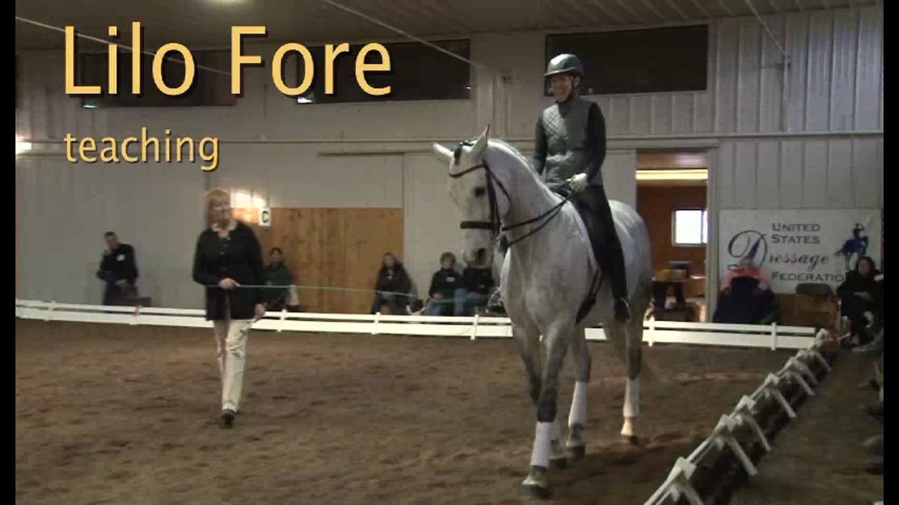 FarmVet/USDF Adult Clinic: Moving Up from Intermediate | Lilo Fore | PART 08