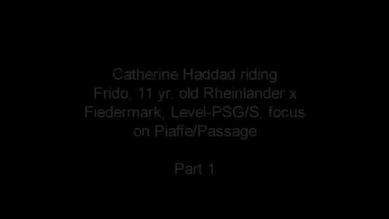 Focus on Piaffe/Passage, Level-PSG/S | Catherine Haddad | PART 01