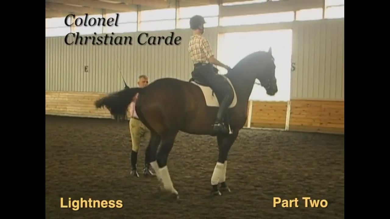 Lightness Piaffe and Passage Work | Colonel Christian Carde | PART 02