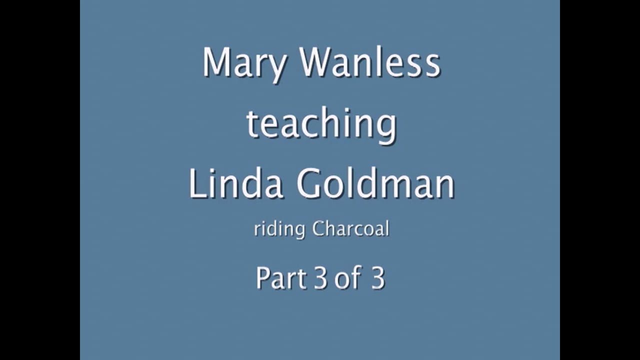 Proper Seat and Posture to Influence the Horse | Mary Wanless | PART 03