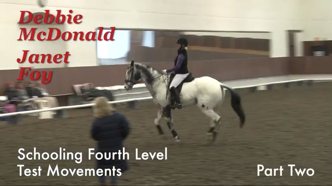 Schooling Fourth Level Test Movements | Debbie McDonald & Janet Foy | PART 02