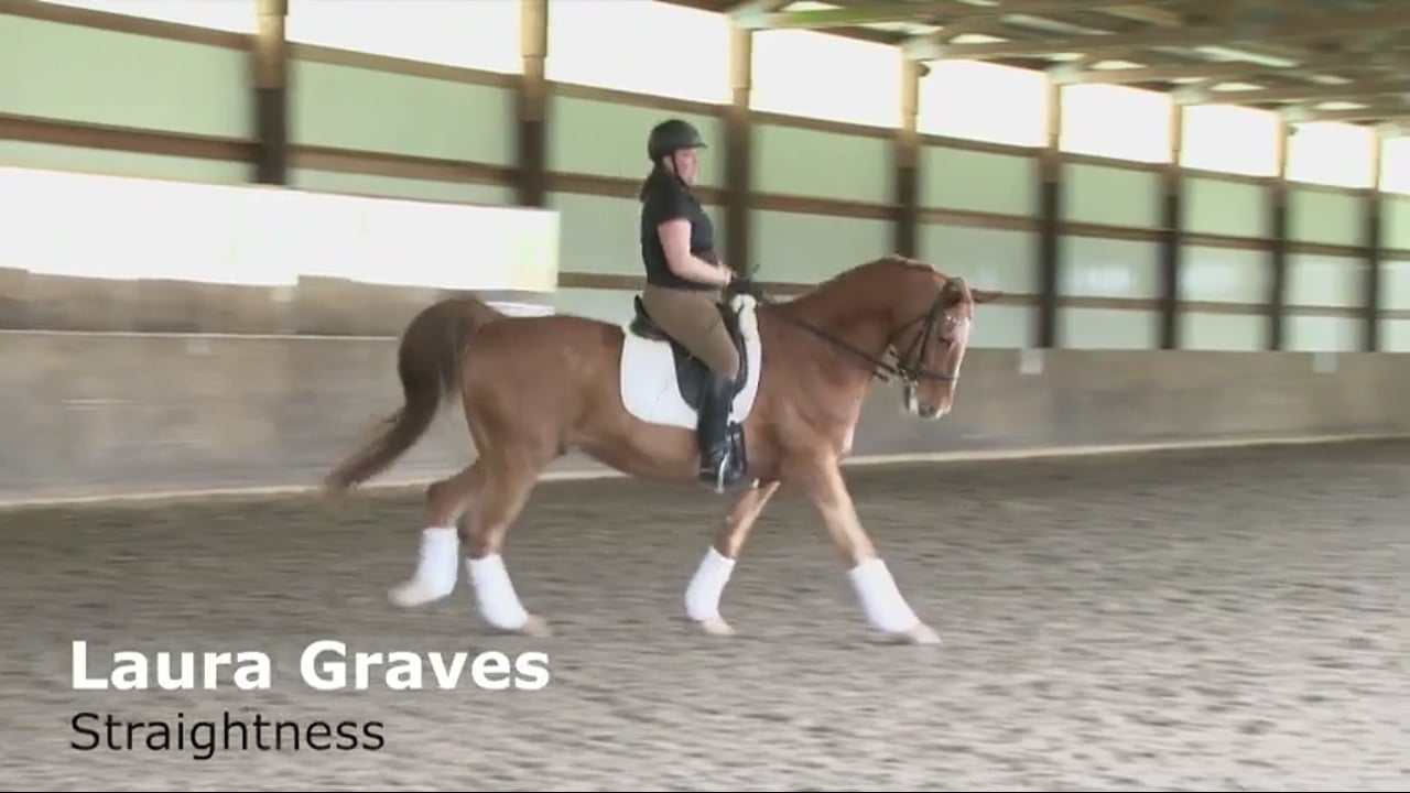 Straightness: Canter Half Pass, Trot Half Pass | Laura Graves | PART 03